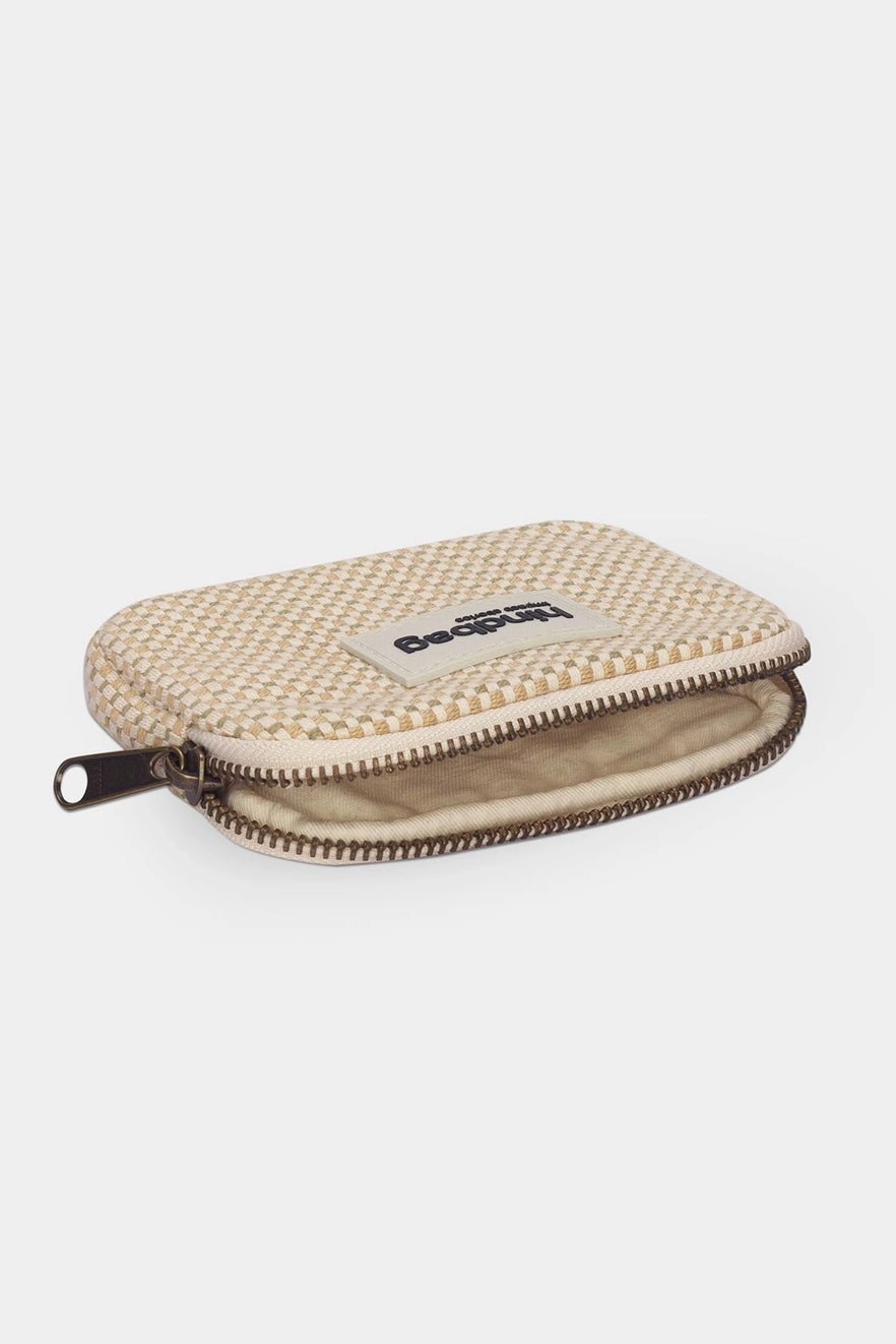 Lili Nude Woven Coin Purse