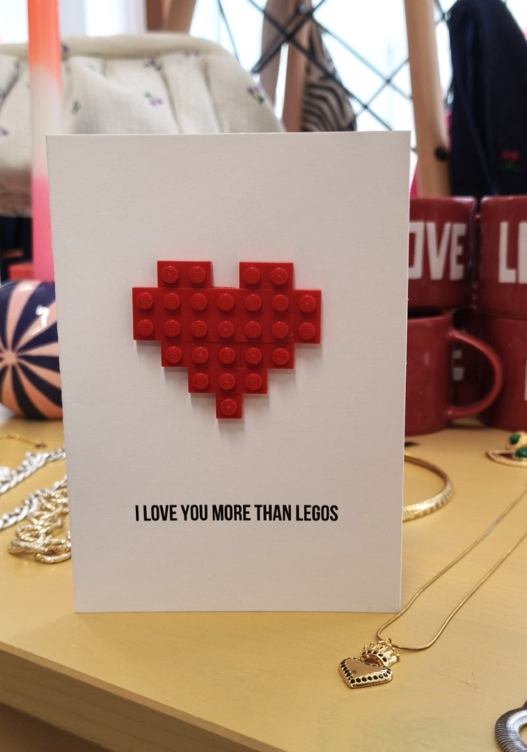 Postcard Lego "love"