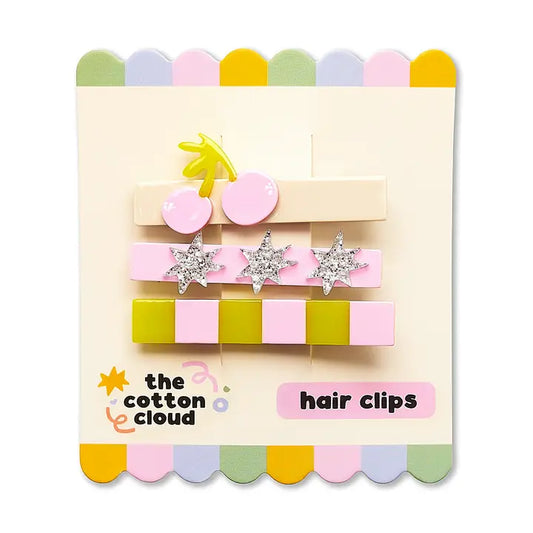 Hair Pins 3-Set Cherry Pop