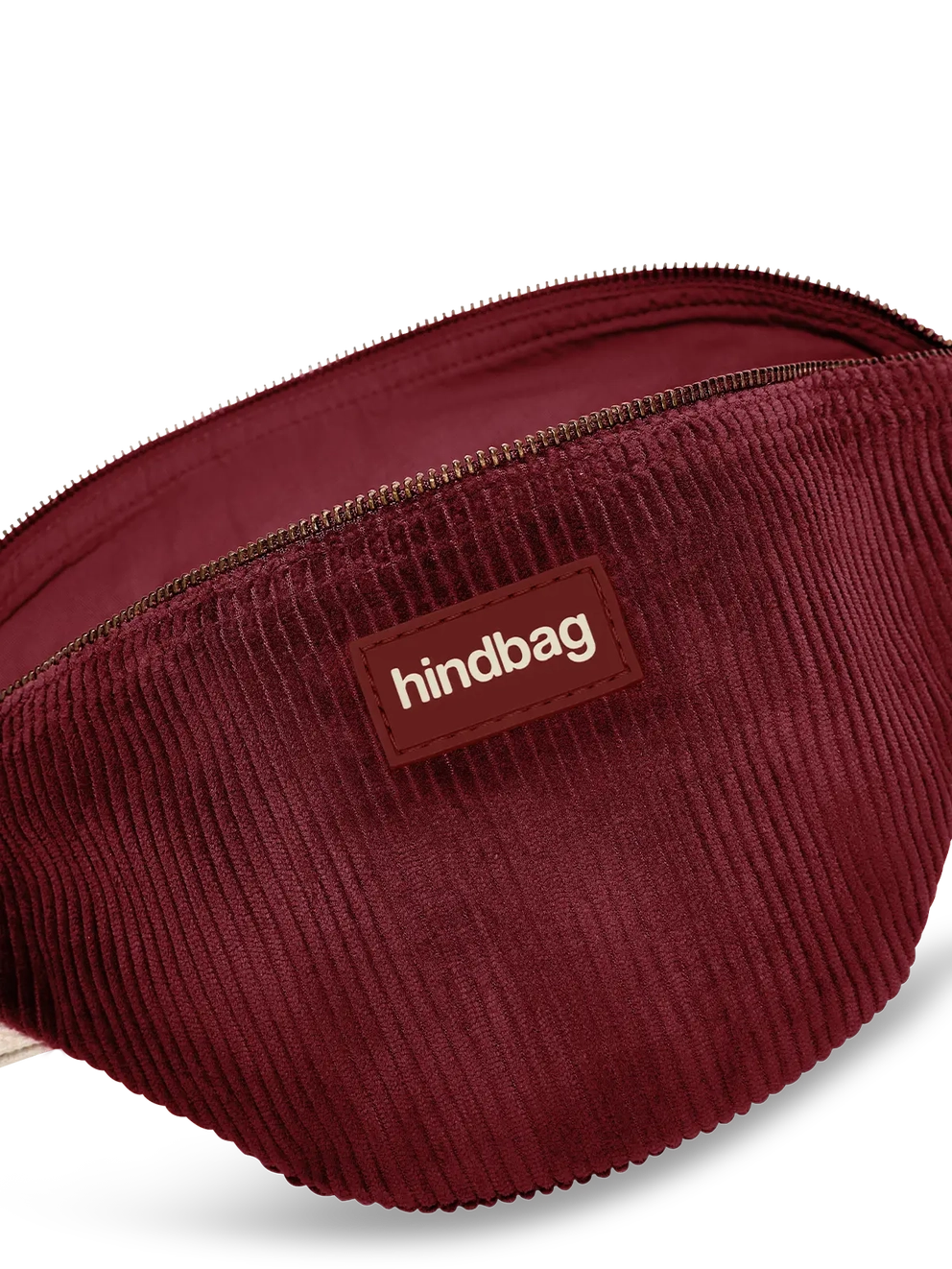 Olivia Burgundy Velvet Waist Bag