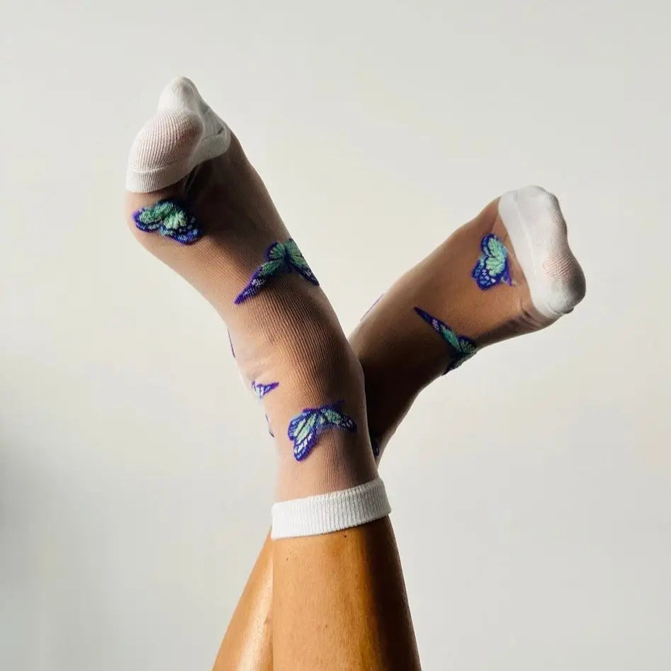 Butterfly Transparent Sock