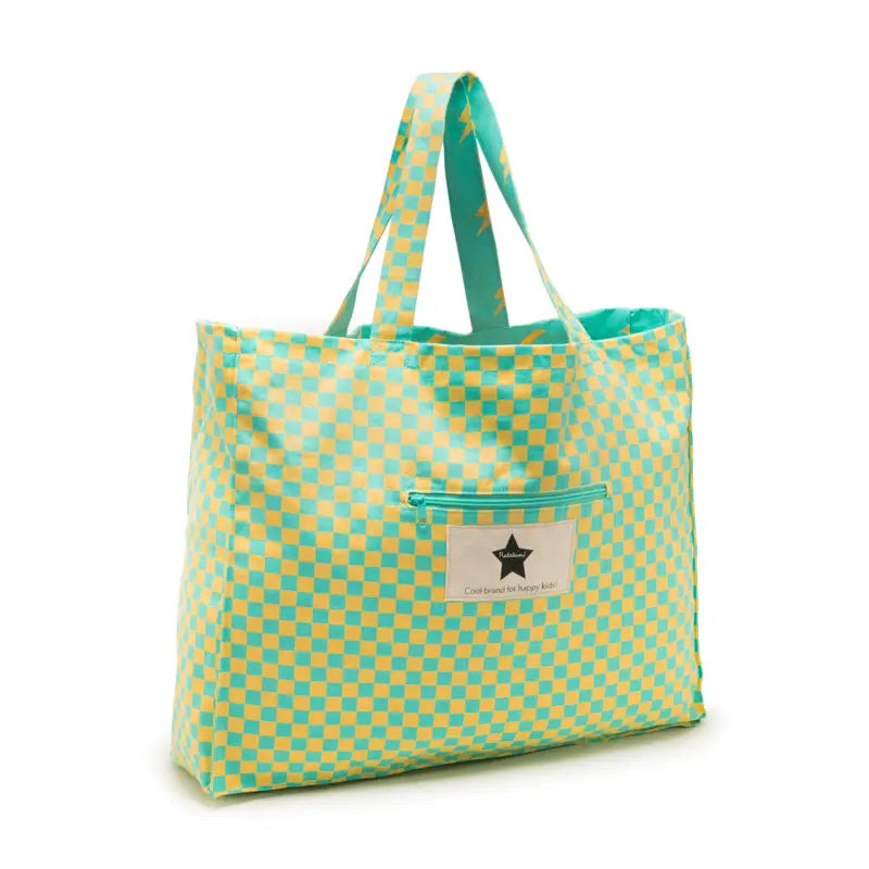 Le Grand Cotton Lightning Tote - Blue