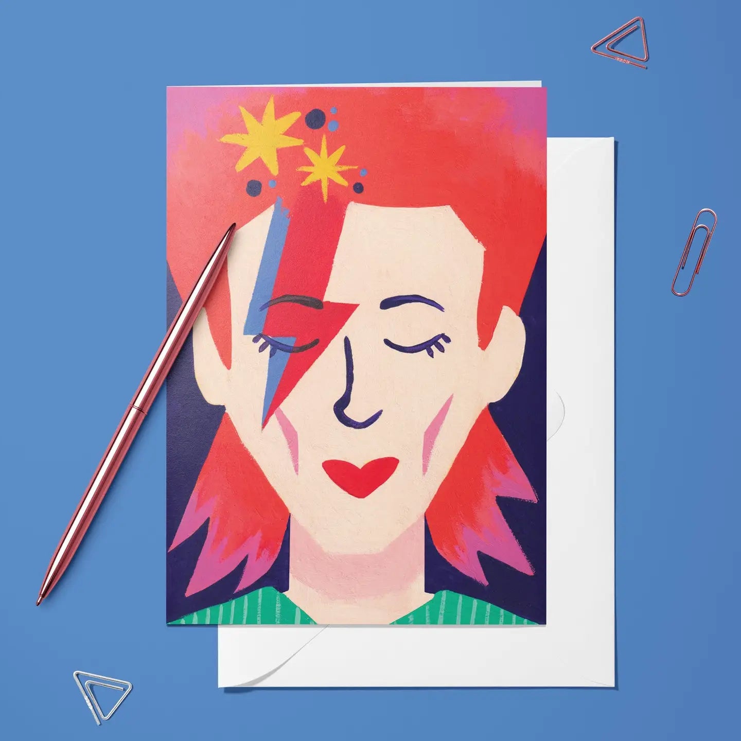 Bowie Folded Card