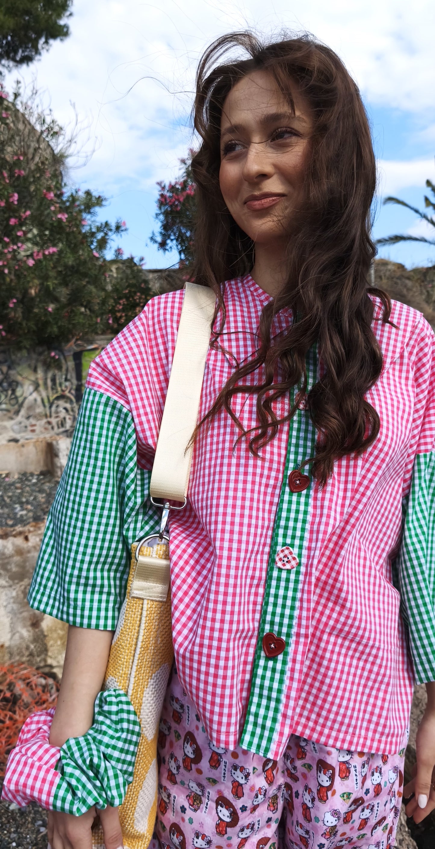 RED GREEN PLAID SHIRT