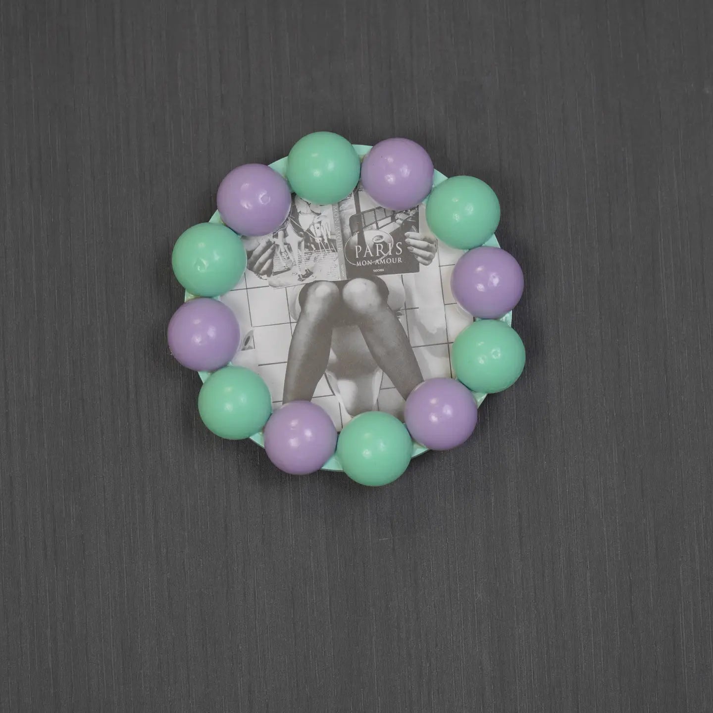 Bubbles Picture Frame Lilac/Mint 12x12cm