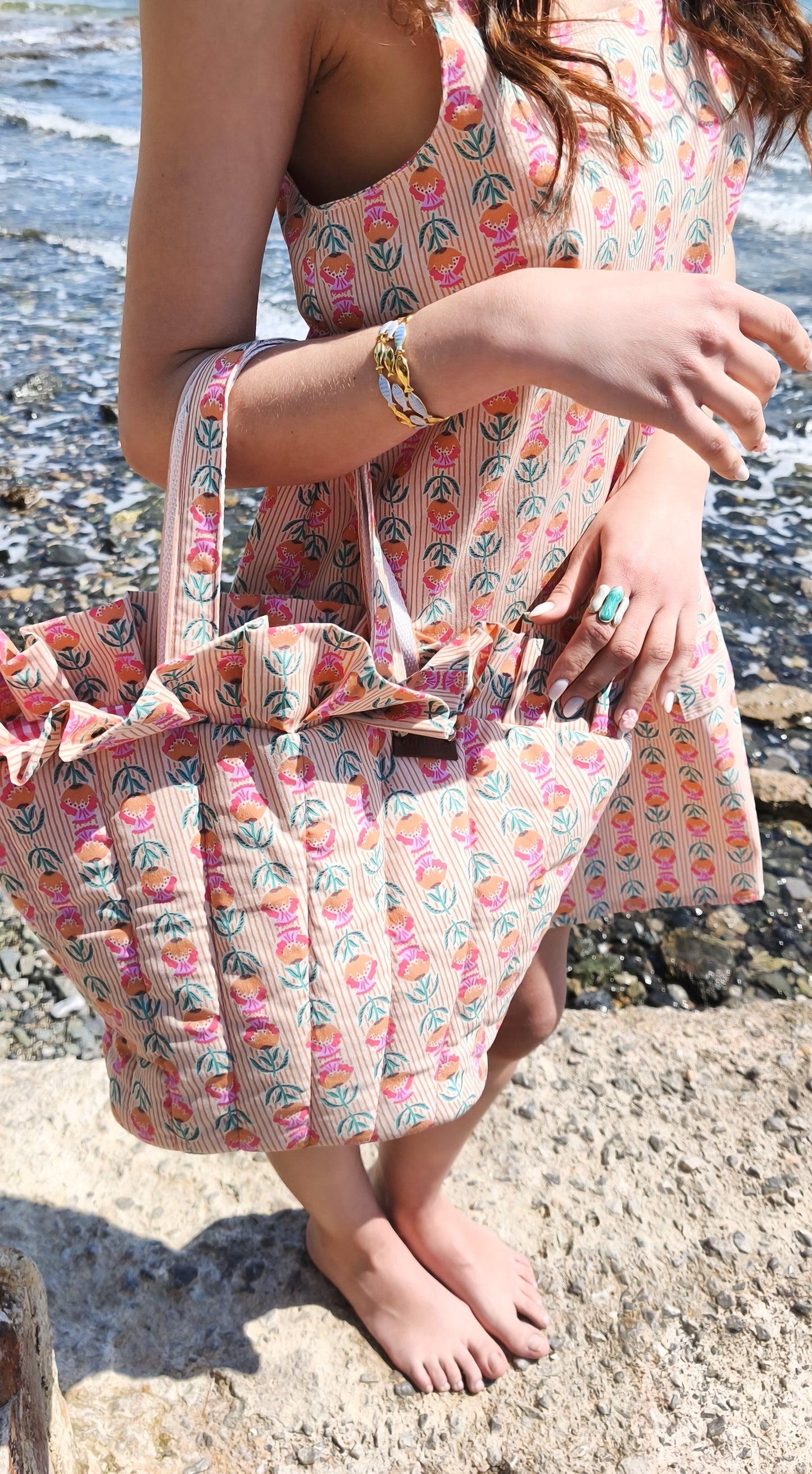 AMALFI CORAL HANDBAG
