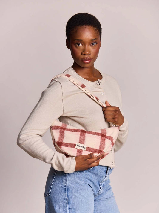 Andrea Pink Tartan Crossbody Bag
