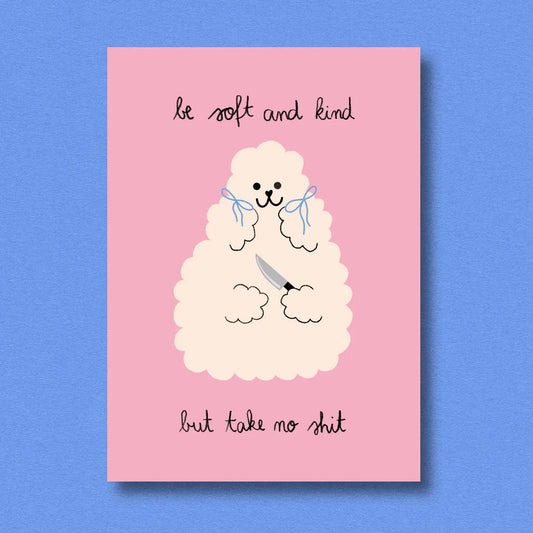 Postcard 'Take No Shit'