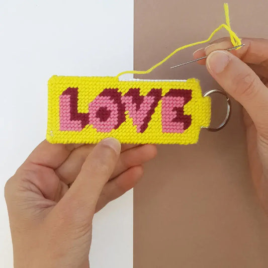 Needlepoint Kit-Keyholder- Love You