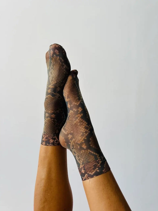 Snake Print Socks