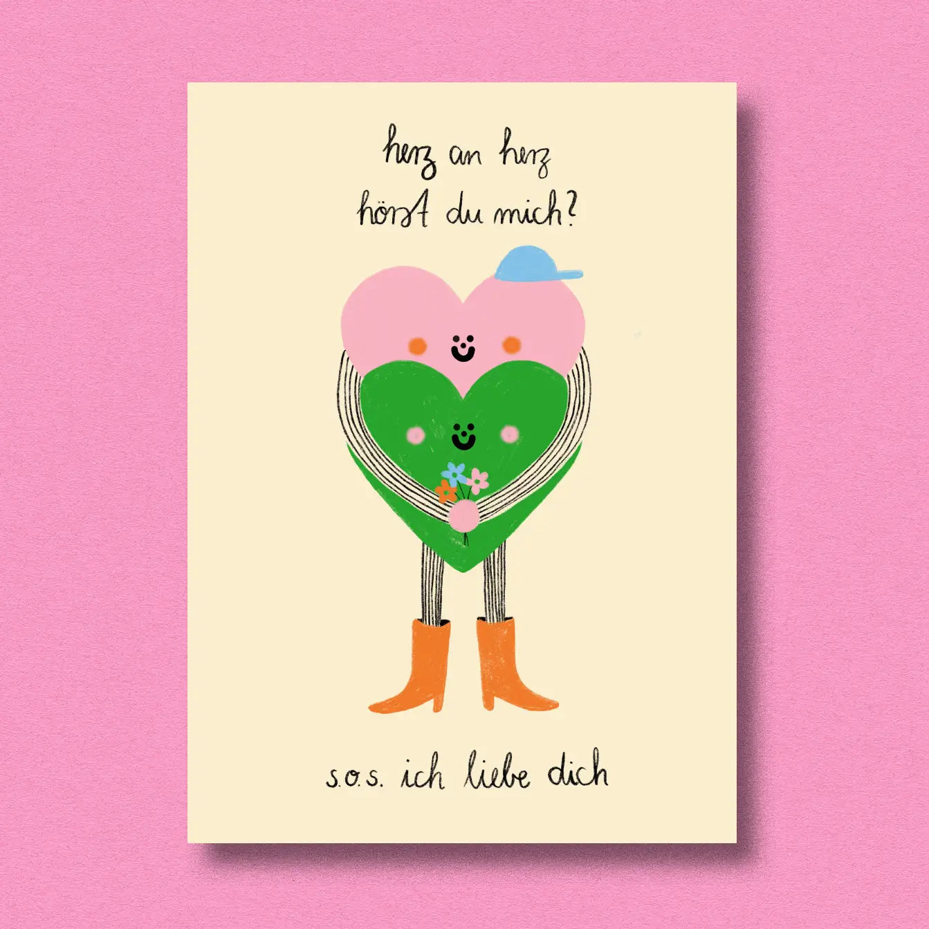 Postcard 'Heart To Heart'