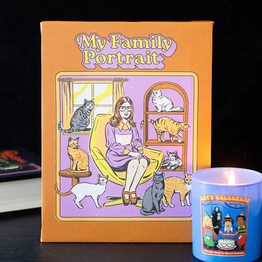 Hanging Canvas "My Family Portrait" 19x25cm By Steven Rhodes