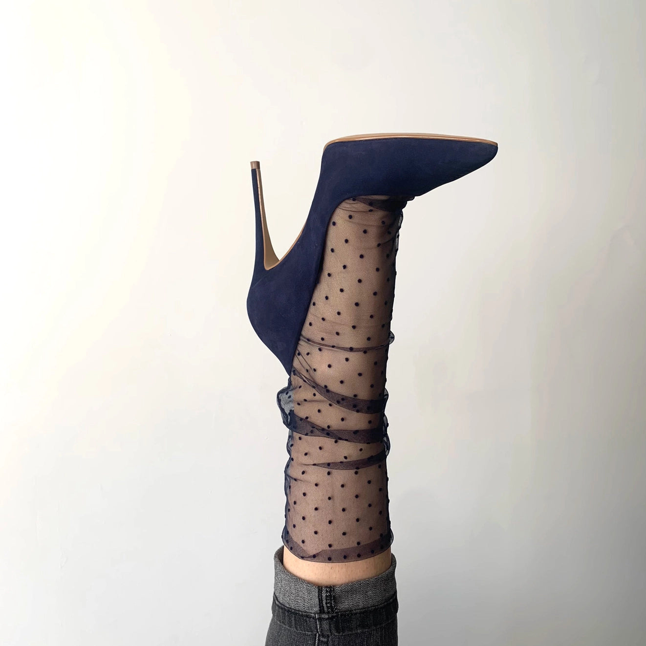 Black Maeva Transparent Socks