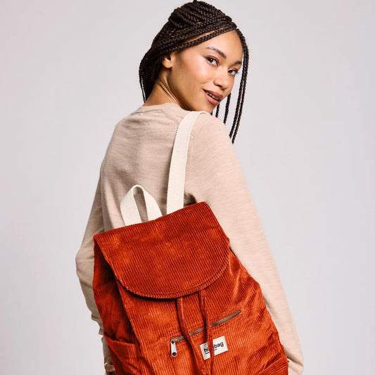 Eliot Brick Velvet Backpack