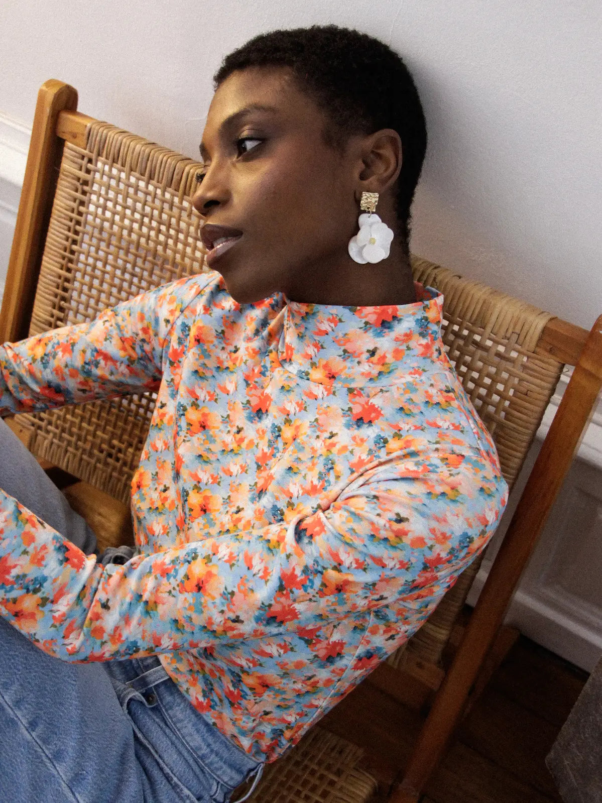 Floral Cotton Blouse