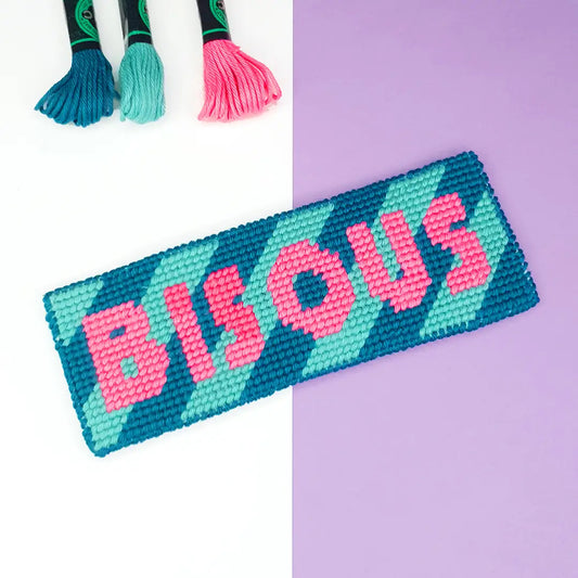 Needlepoint Kit - Bookmark - Bisous