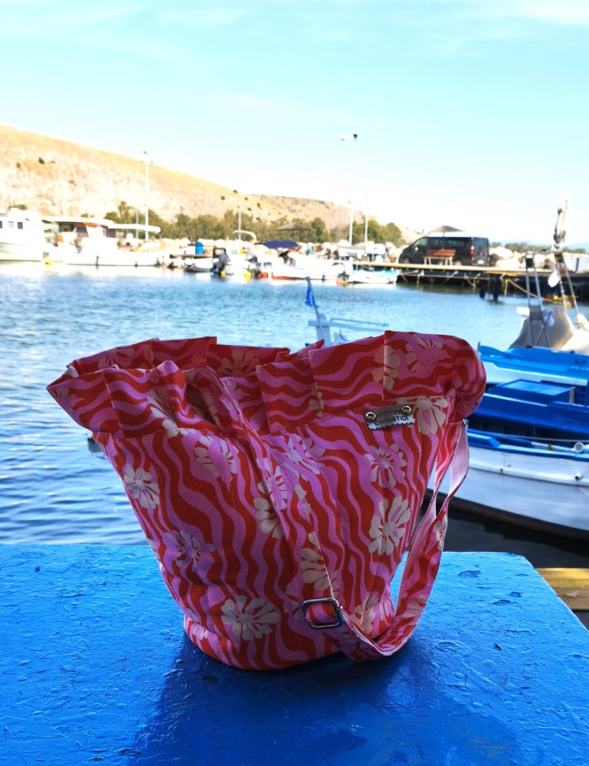 PINK ROSE CORAL HANDBAG