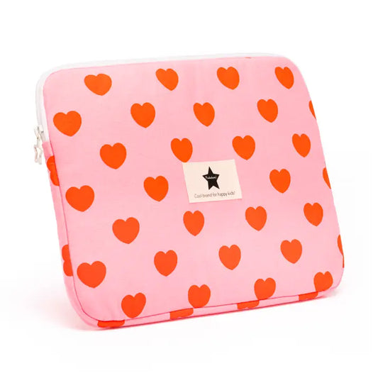 Laptop Case Pink Red Heart