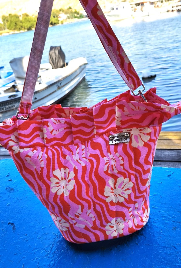 PINK ROSE CORAL HANDBAG