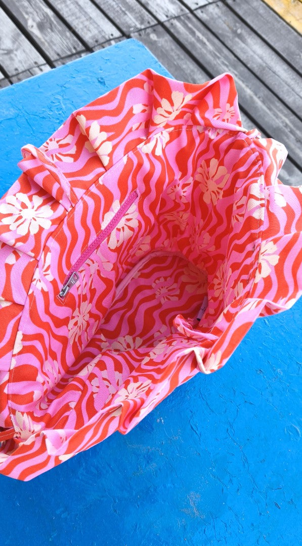 PINK ROSE CORAL HANDBAG