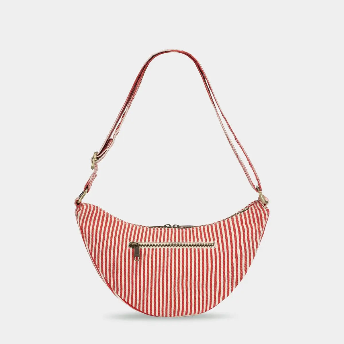 Andrea Red Stripes Crossbody Bag
