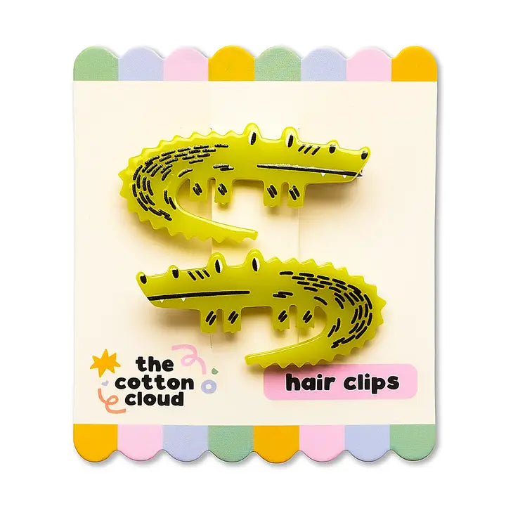 Hair Pins 2-Set Croc Rock
