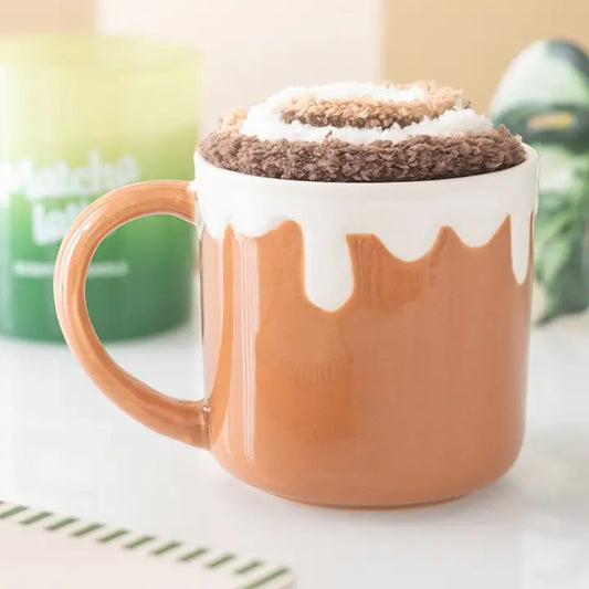 Cinnamon Roll Mug and Socks Set
