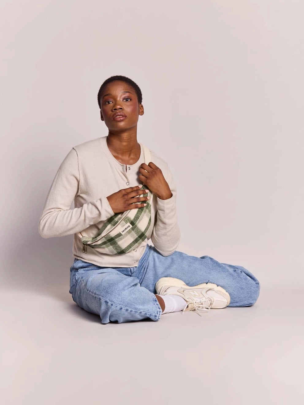 Olivia Green Tartan Fanny Pack