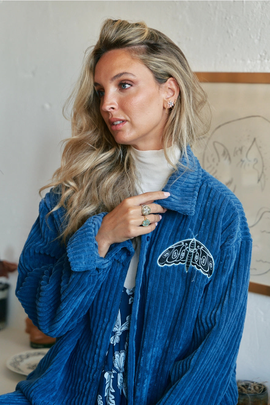 Texas Blue Cord Shirt Jacket