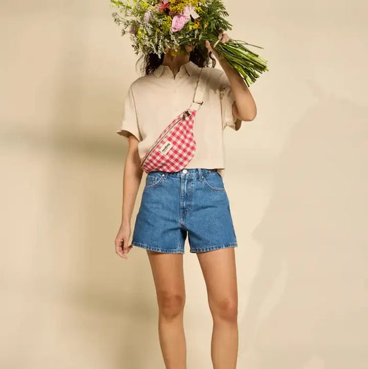 Olivia Vichy Pink Belt Bag