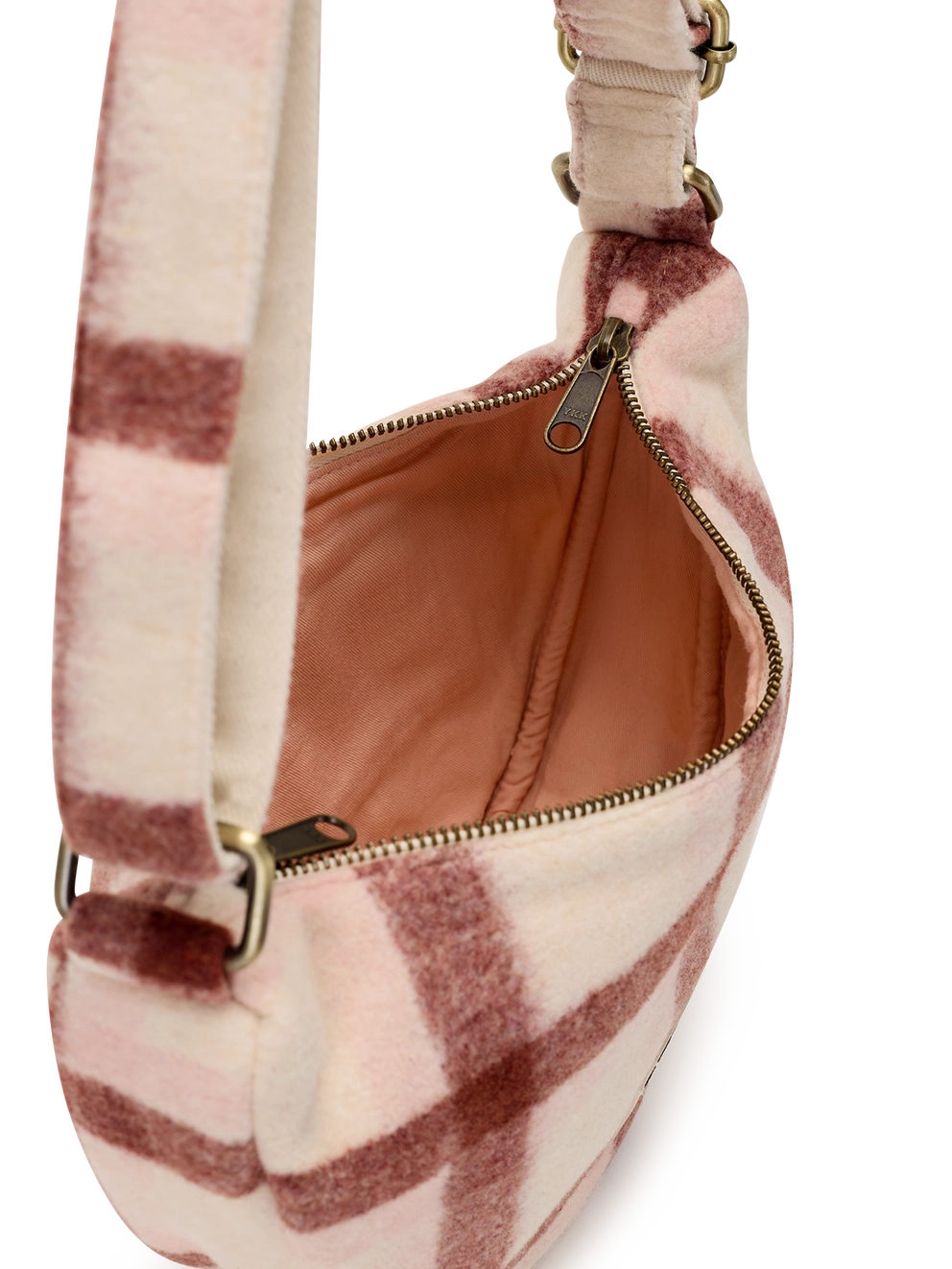 Andrea Pink Tartan Crossbody Bag
