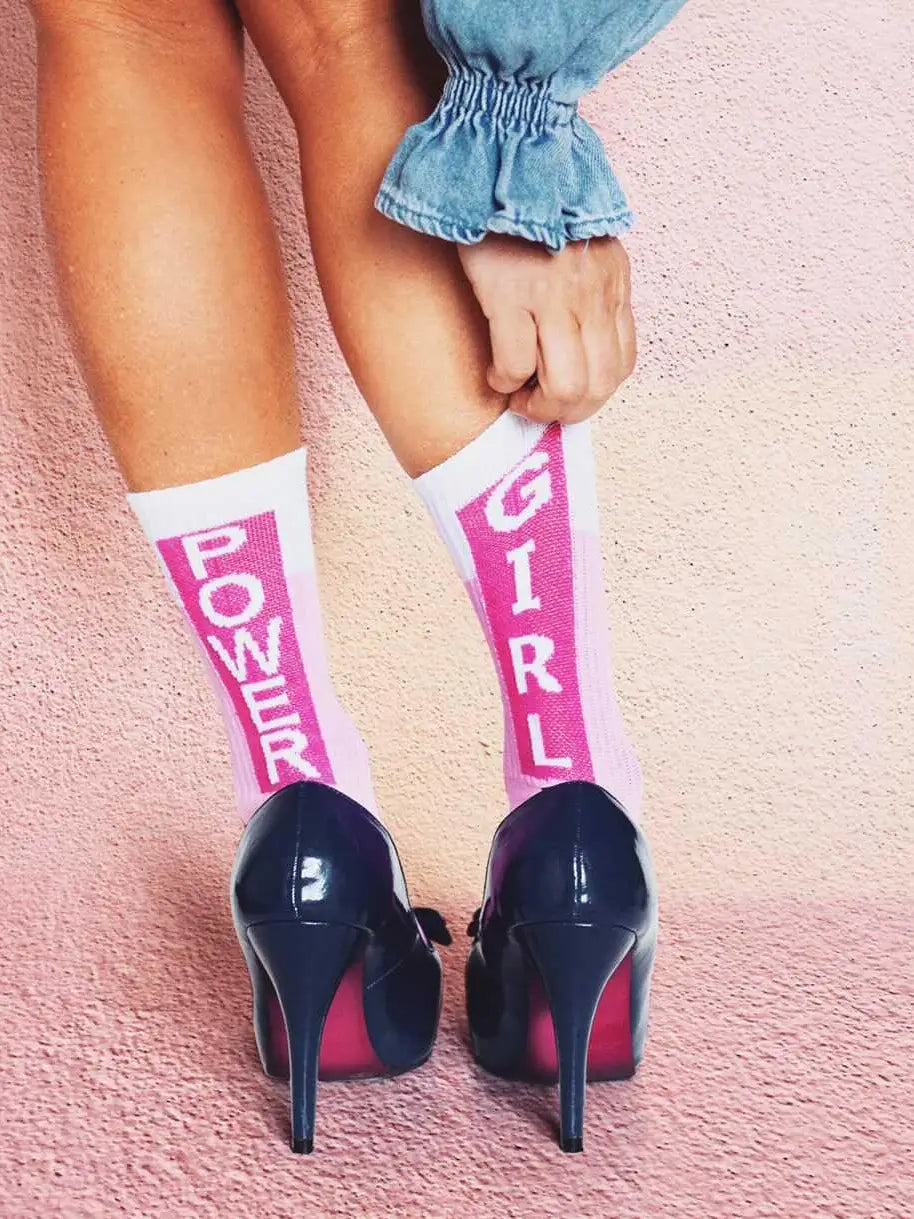 Girl Power Socks Pink