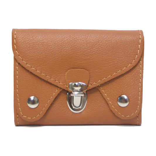 Triple Flap Wallet Cowhide Leather