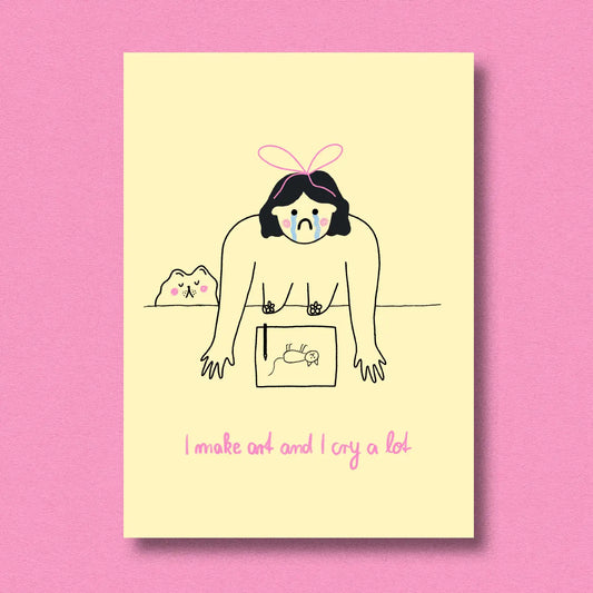 Postcard 'I Make Art'