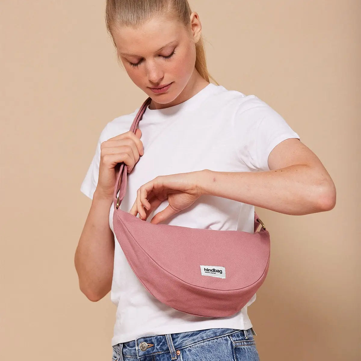 Andrea Blush Crossbody Bag