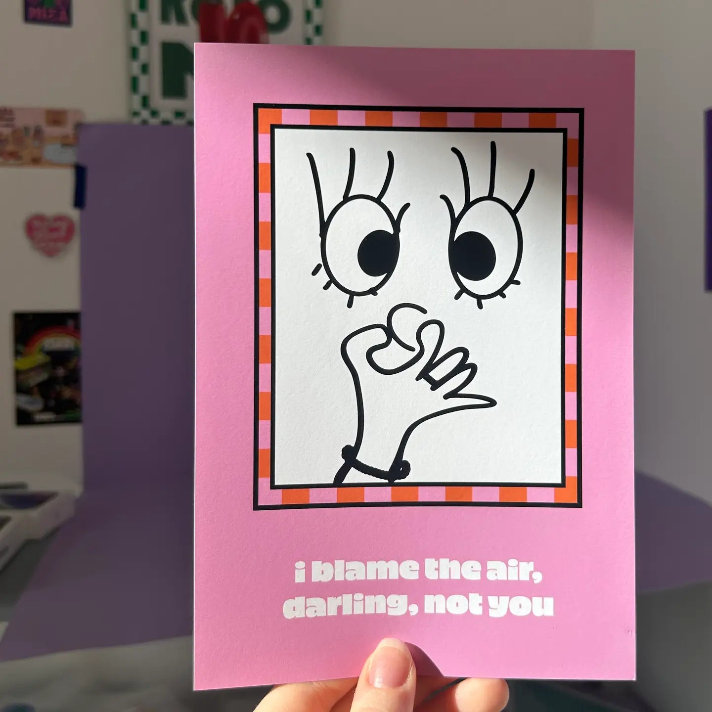 Βlame the air POSTER A4 30x20 cm