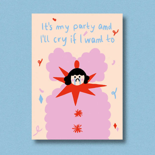 Postcard 'It’s My Party'