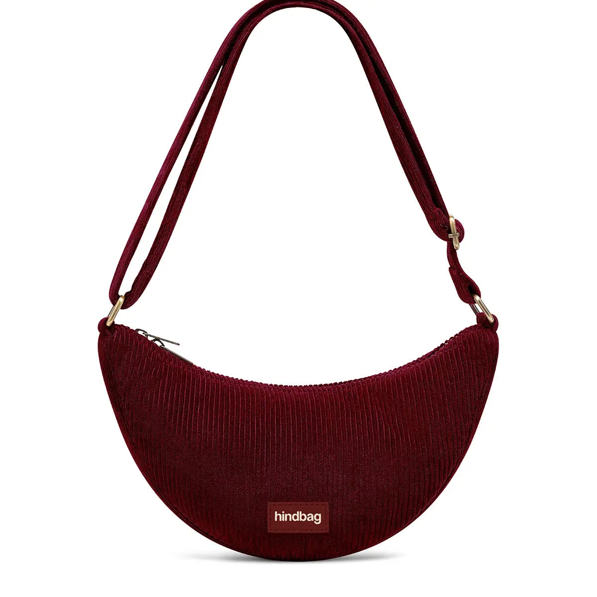 Andrea Burgundy Velvet Crossbody Bag