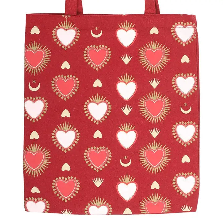 Sacred Heart Print Tote Bag