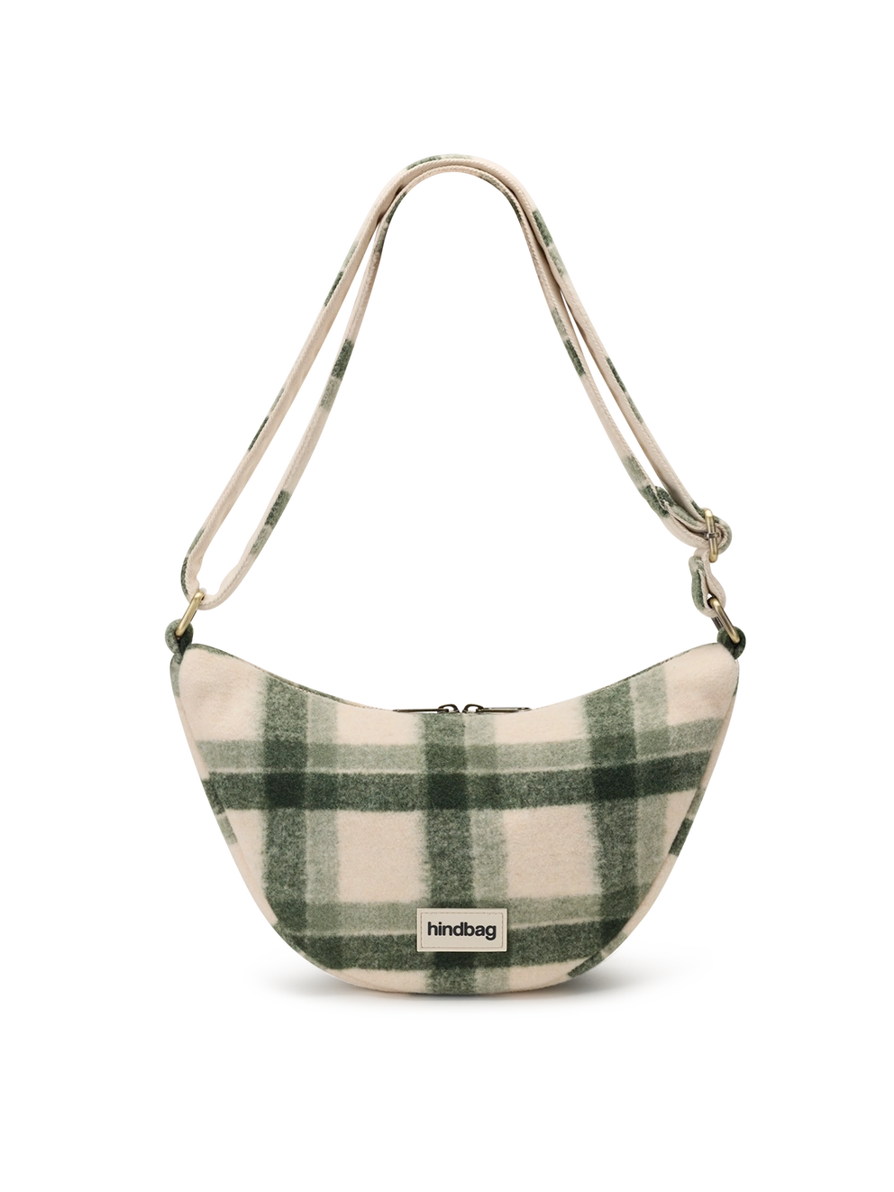 Andrea Green Tartan Crossbody Bag