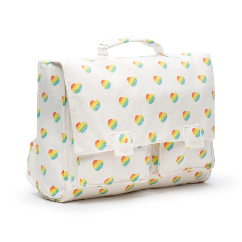 Multicolor Retro Little Heart Printed Kid Backpack