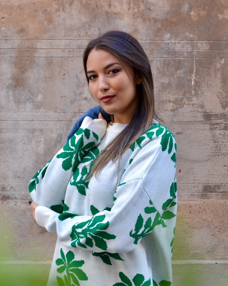 Leafy Sweater - Green