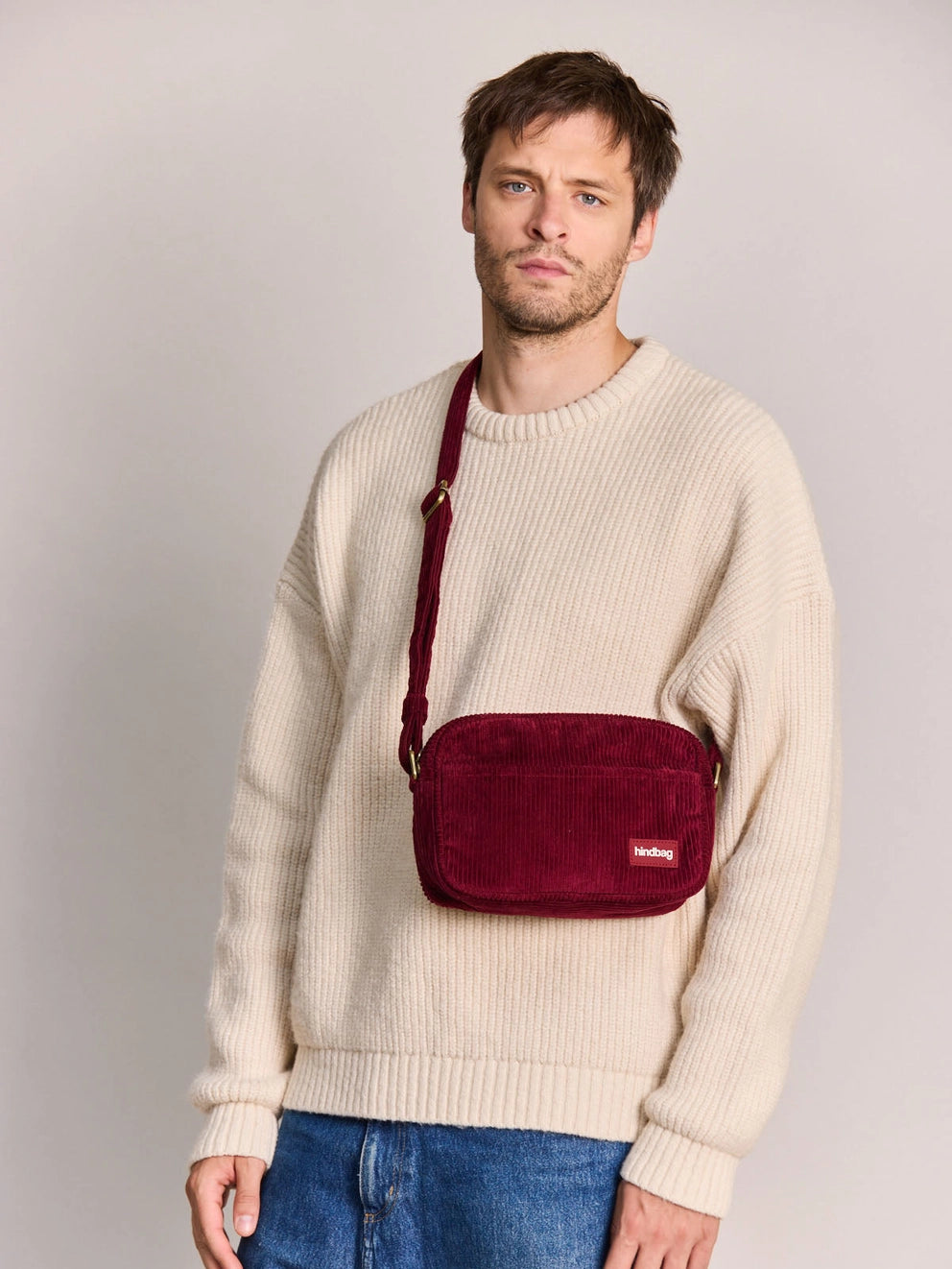 Nino Burgundy Velvet Shoulder Bag