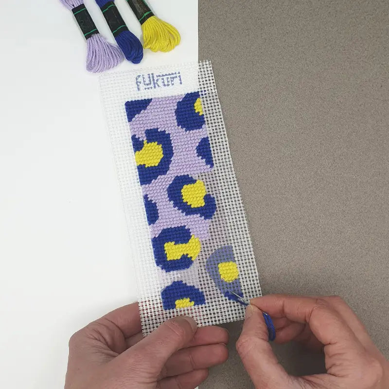Needlepoint Kit - Bookmark - Leopard Pattern