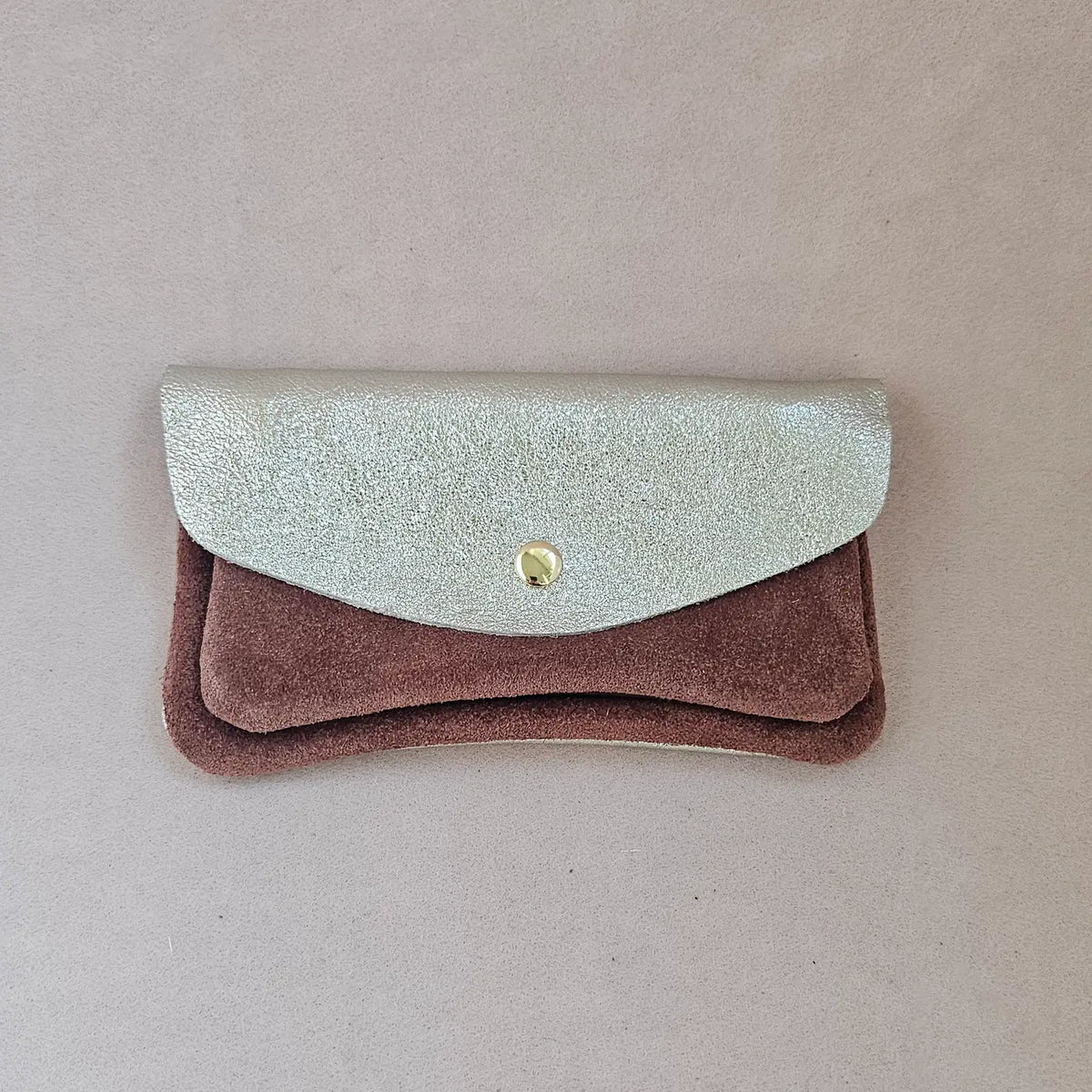 Gold Multi Leather Pouch