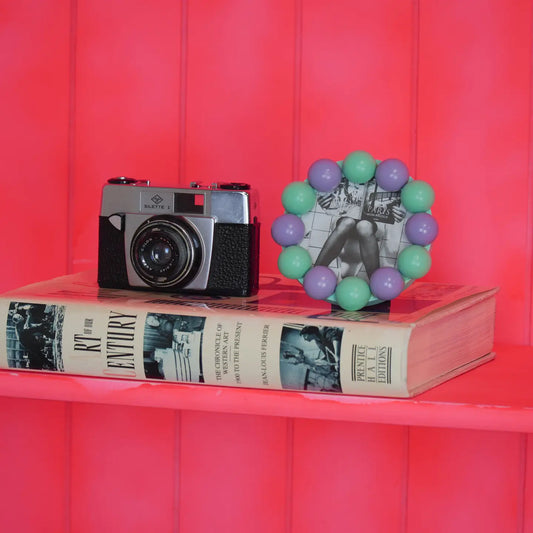 Bubbles Picture Frame Lilac/Mint 12x12cm