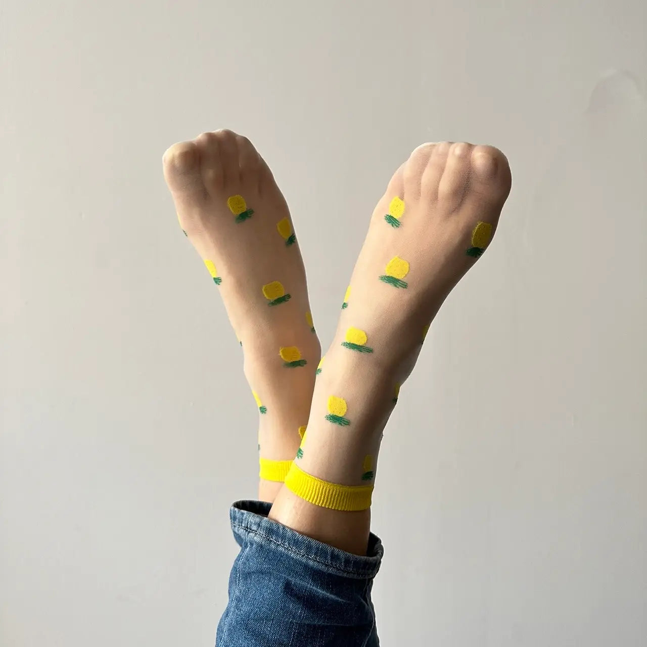 Pineapple Transparent Sock