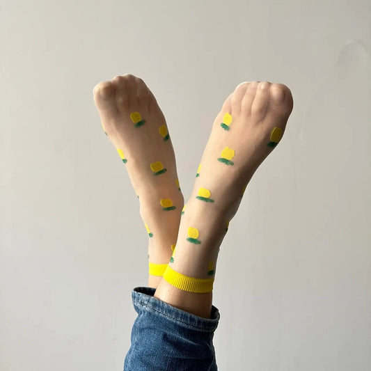 Pineapple Transparent Sock