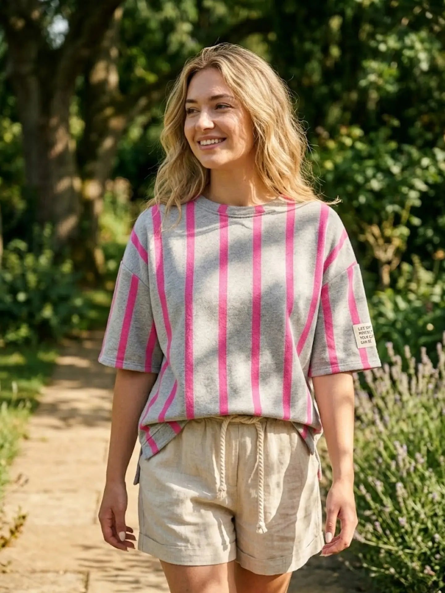 Fuchsia Striped T-Shirt