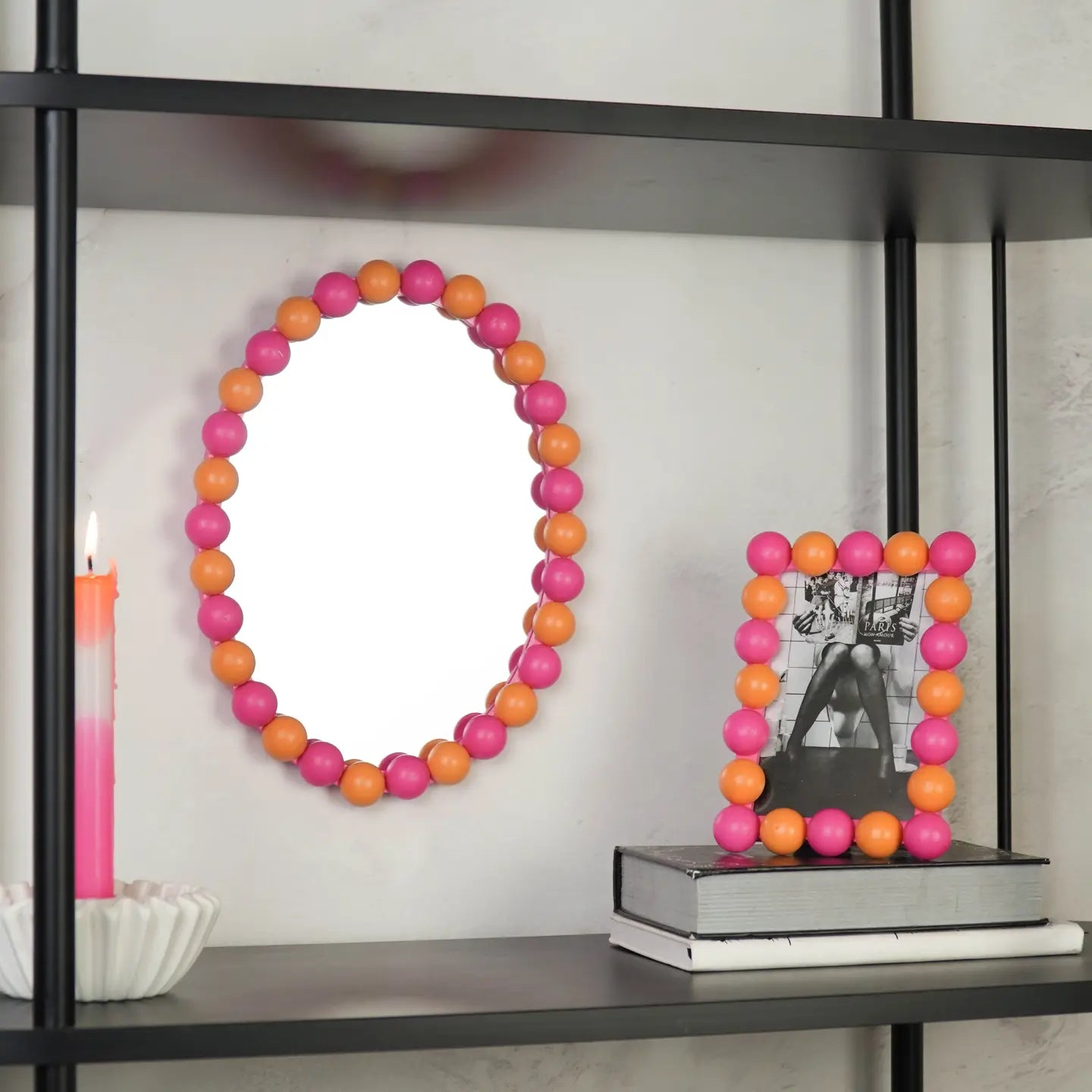 Oval Mirror Bubbles 29x22.5cm